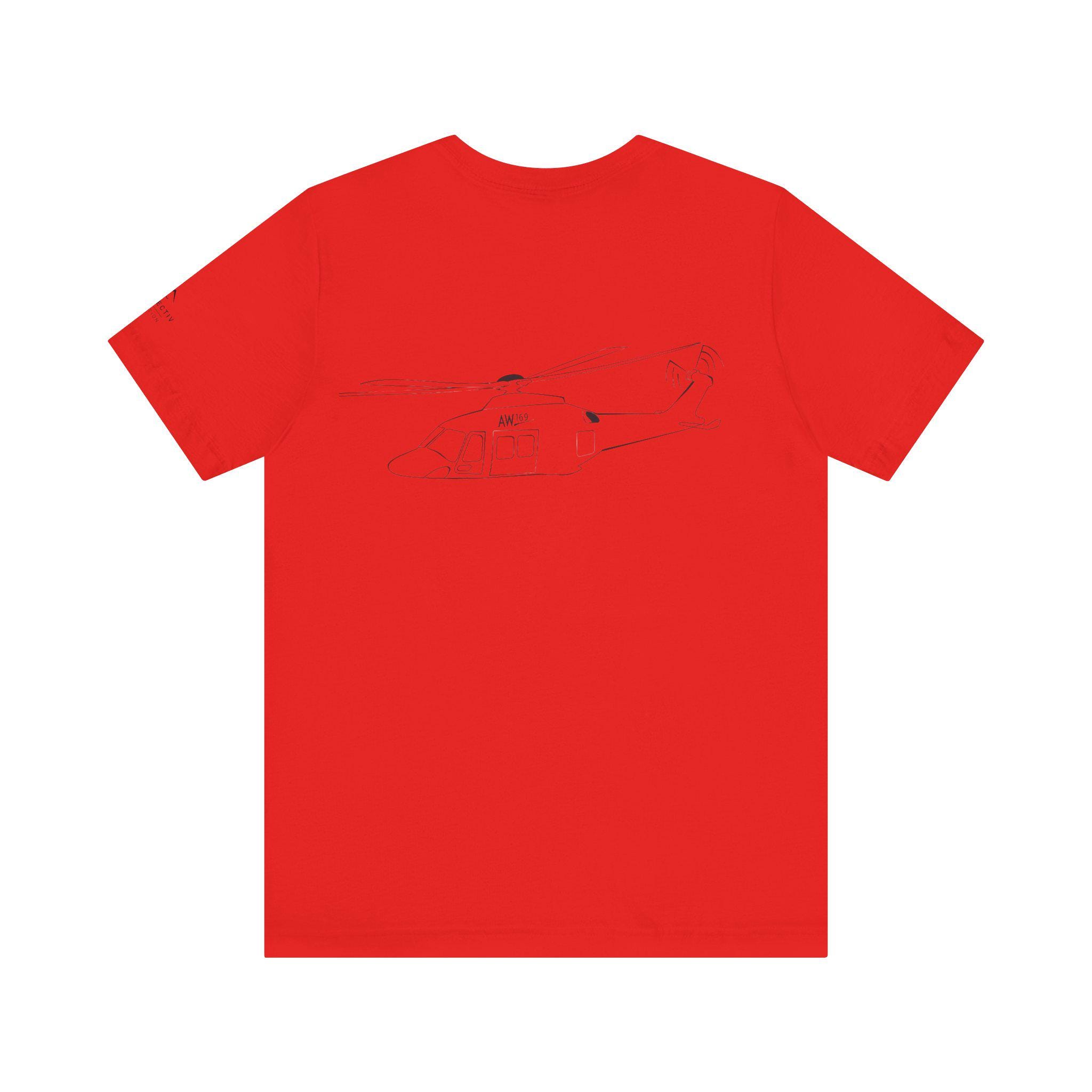Leonardo AW109 Helicopter Outline Unisex Softstyle T-shirts