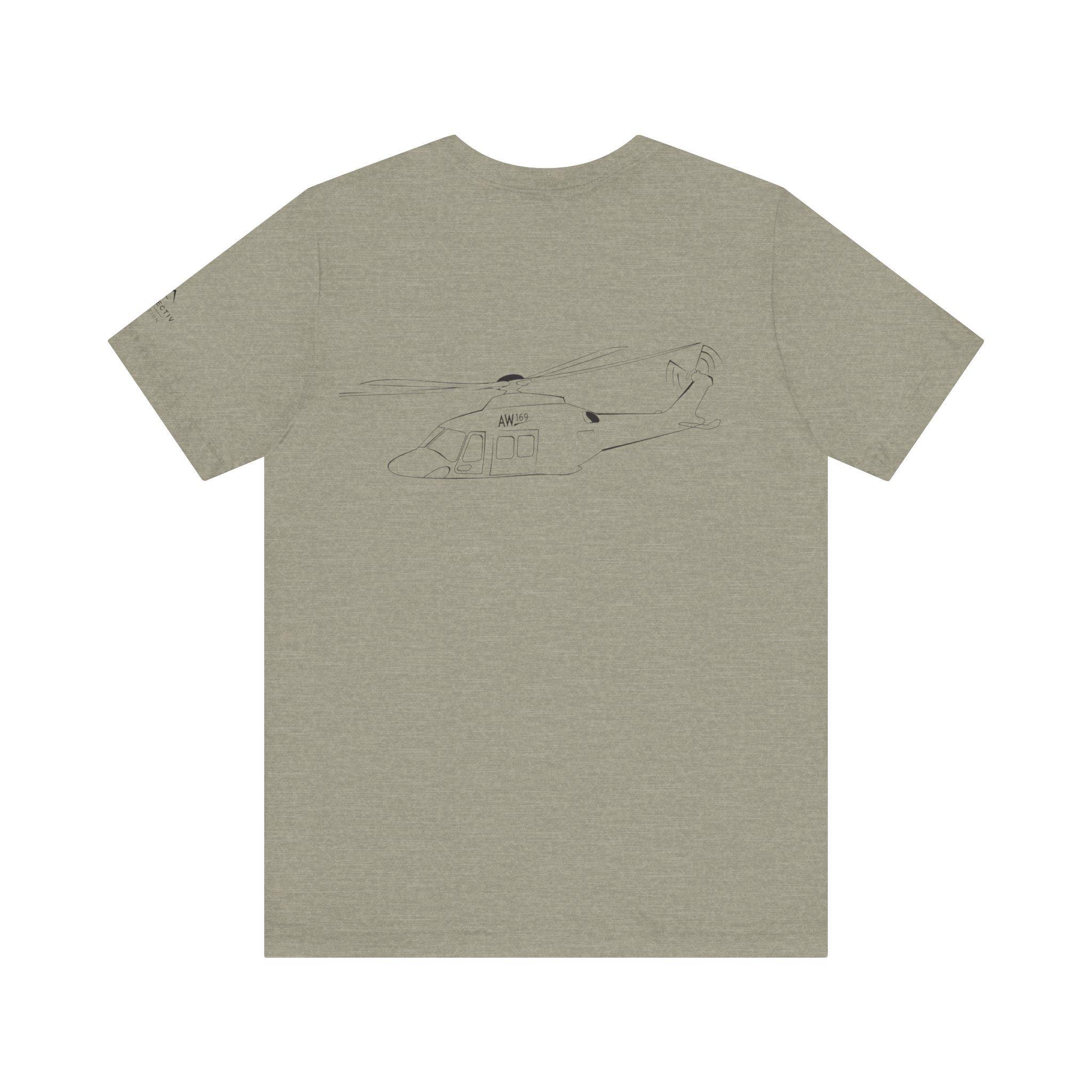 Leonardo AW109 Helicopter Outline Unisex Softstyle T-shirts