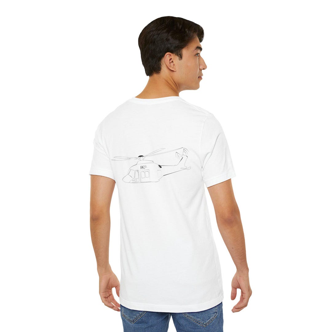 Leonardo AW109 Helicopter Outline Unisex Softstyle T-shirts
