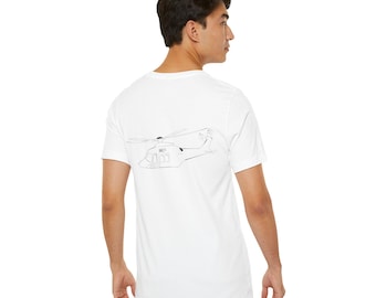 LEONARDO HELICOPTERS Tシャツ 他 Leonardo AW109 Helicopter Outline Unisex Softstyle T-shirts
