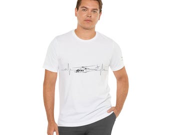 Leonardo AW139 Helicopter Outline Unisex Softstyle T-shirts