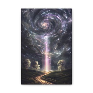 Cosmic Dream Wall Art, Universe Canvas Print, Galaxy Decor, Night Sky Art, Aesthetic Home Decoration