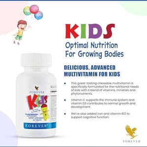 Forever Kids Multivitamin Dietary Supplements for Kids and Adults