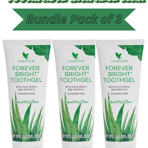 Forever Bright tandpastabundel, aloë vera, bijenpropolis, fluoridevrije muntsmaak