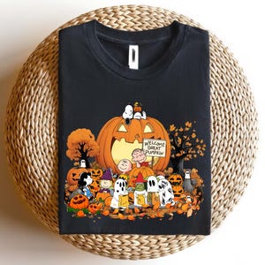 Snoopy Great Pumpkin Halloween Shirt, Charlie Brown Fall Shirt, Cute Peanuts Halloween Crewneck, Kids Halloween T-Shirt