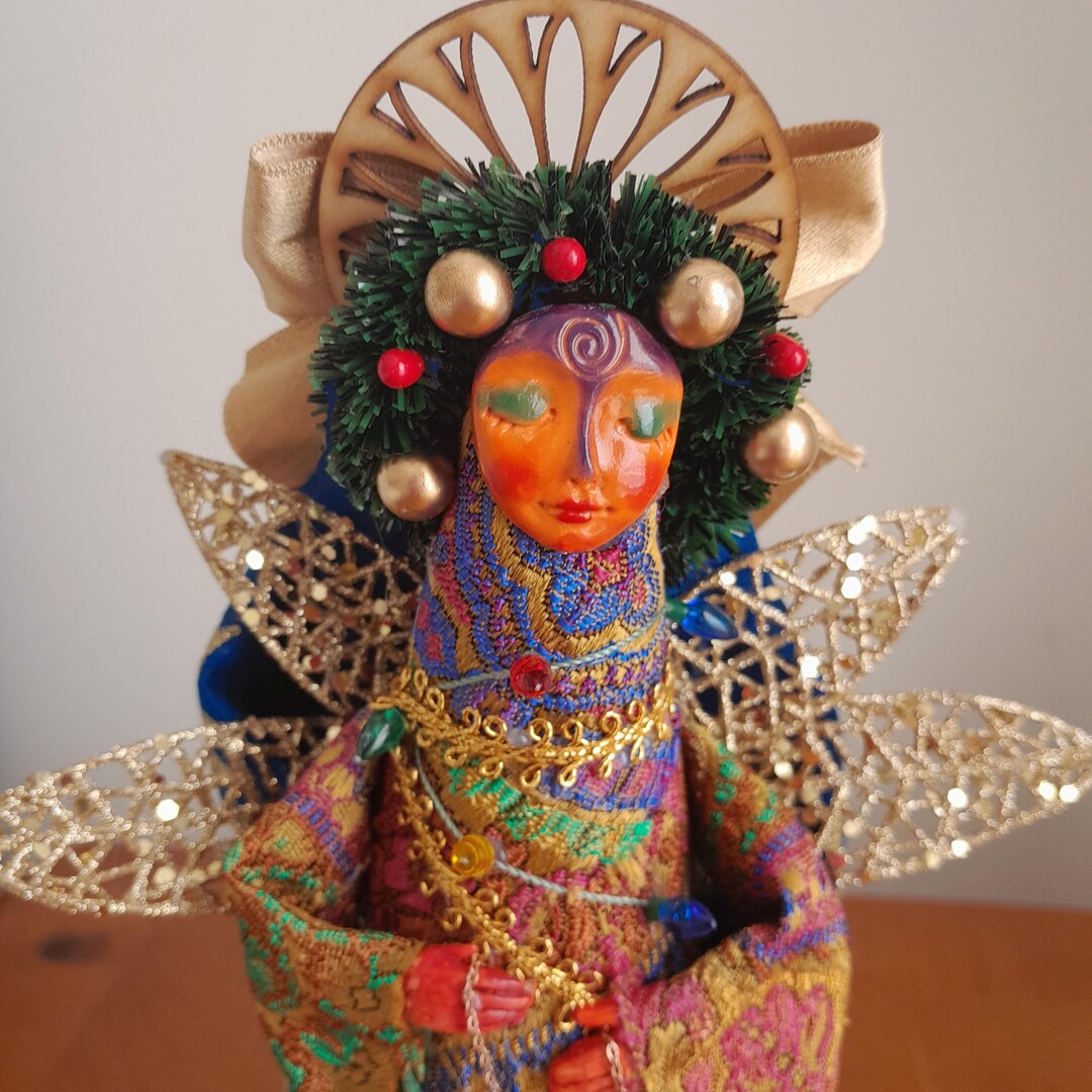 Tabletop Mardi Gras Angel - Etsy