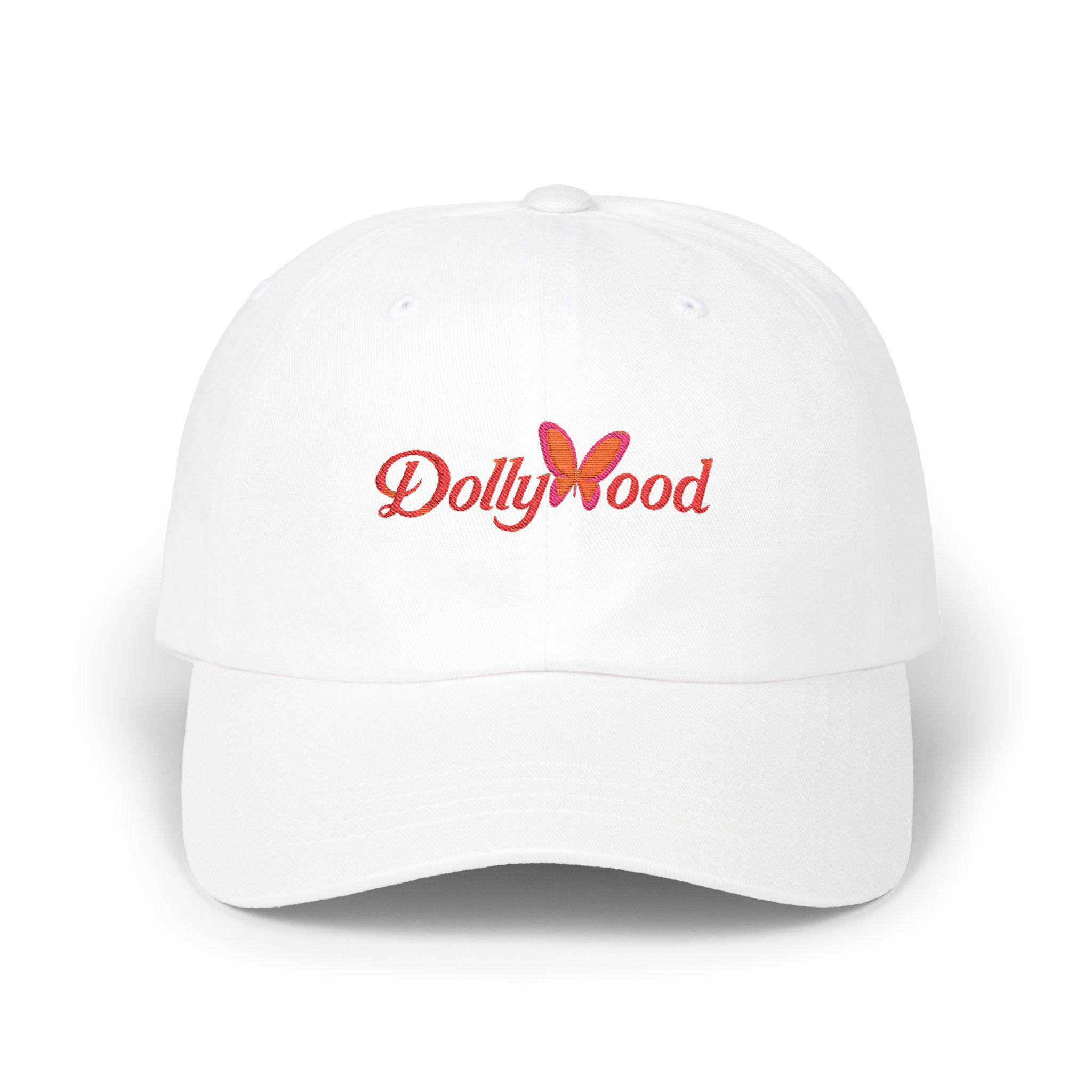 Dollywood Theme Park Snapback Hat White Navy Blue Embroidered Cotton Cap Vintage Dolly Parton Baseball Cap – Nashville Dollys main image 2