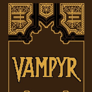 Buffy the Vampire Slayer Book VAMPYR Cross Stitch Pattern PDF Download Only