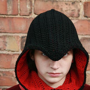 Assassin Cowl Hood Crochet Pattern Only