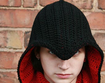 Assassin Cowl Hood Crochet Pattern Only