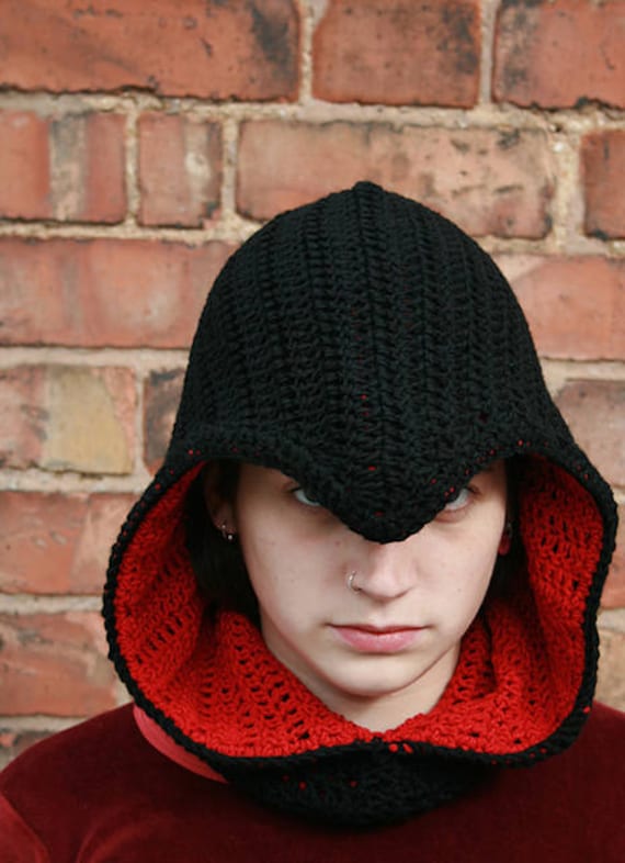 This is a crochet pattern only for an Assassin’s Creed INSPIRED Cowl with p...