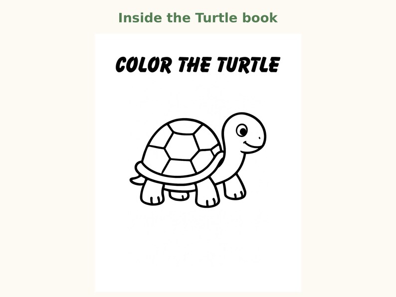 Turtle Color Pages Gentle Coloring Book Bundle — Turtle and Starfish + Butterfly ...