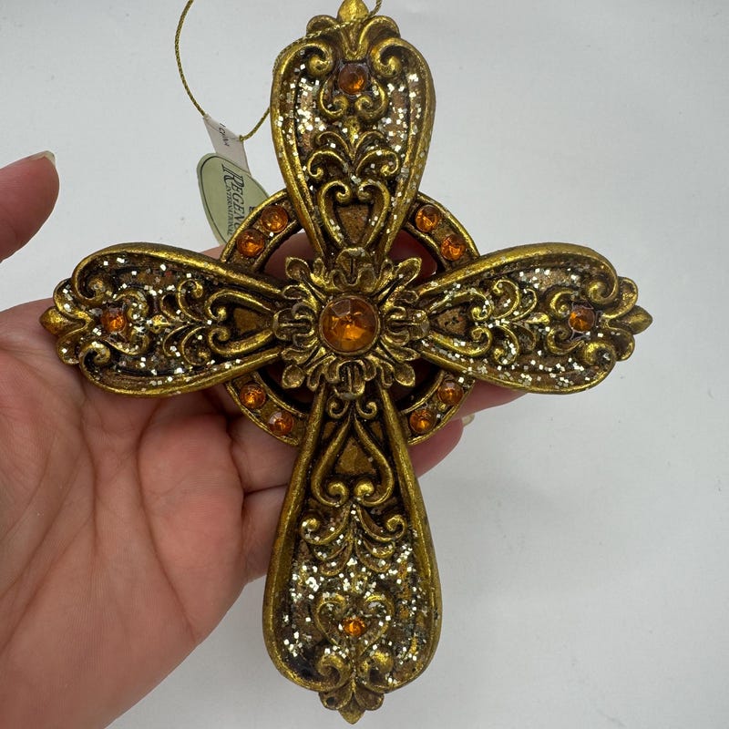 Ornate Gold Wall Cross - Etsy