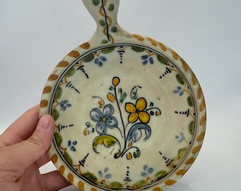 Vintage Talavera Hand Painted Pottery Dipping Bowl