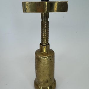Vintage 1960’s French Modernist Brass Corkscrew Kitchen Bar Accessory