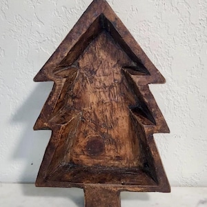 Hand Carved Wood Tree Dough Bowl | Decor