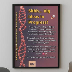 Señal de puerta imprimible "Concentración" para profesores y profesionales: 10 señales de "No molestar" (PDF y PNG) para decoración de oficinas y salas de estudio.