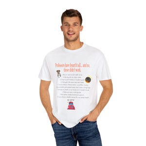 Science Professor T-Shirt Funny Unisex Graphic Tee for Teachers STEM Gift Dad Educational Science Apparel