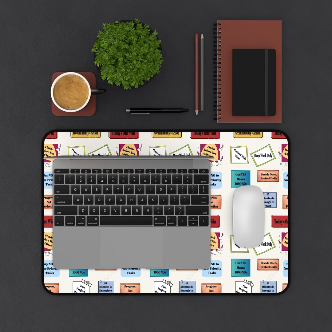 Productivity Desk Mat, Time Management Organizer, Boundary-setting ...