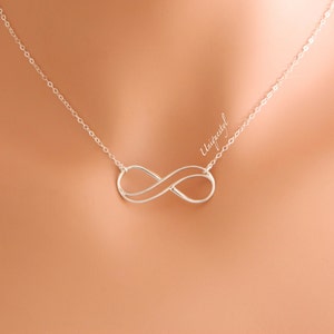 Mother Daughter Necklace, Two Infinity Necklace, Silver Double Infinity Necklace, Sister Necklace, Gift for Mom, Christmas gift daughter