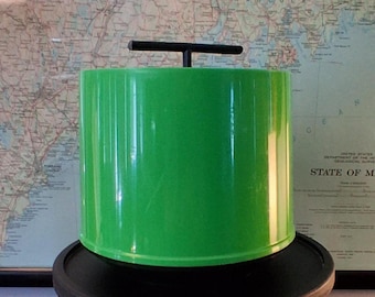 Easy Being Green: Vintage Rare 45 RPM Tote 7 " Inch Record Vinyl Storage Box Display Case with Handle Free Shipping