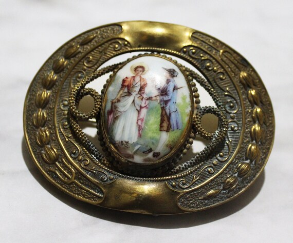 Rare Antique Victorian Porcelain Limoges Oversized