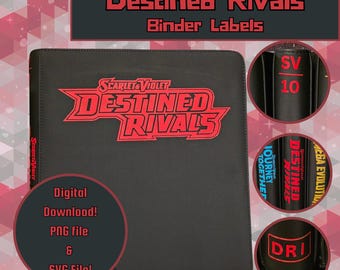 Etiketten inbinden Destined Rivals | PNG- en SVG-bestanden | Digitale download