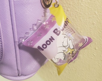 Moon Bunny Candy Bag Charm