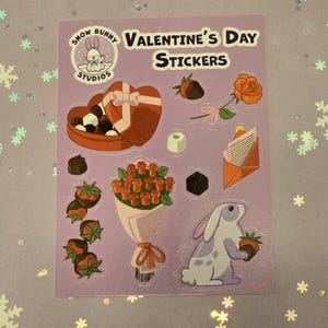 Valentinstag Sticker Blatt