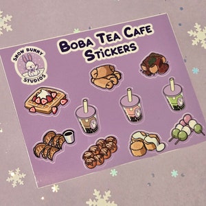 Boba Tea Café Sticker Sheet image 3