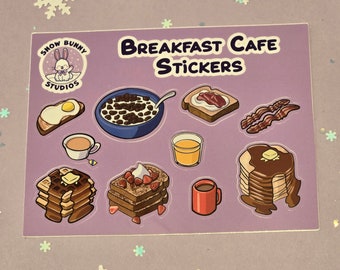Breakfast Café Sticker Sheet
