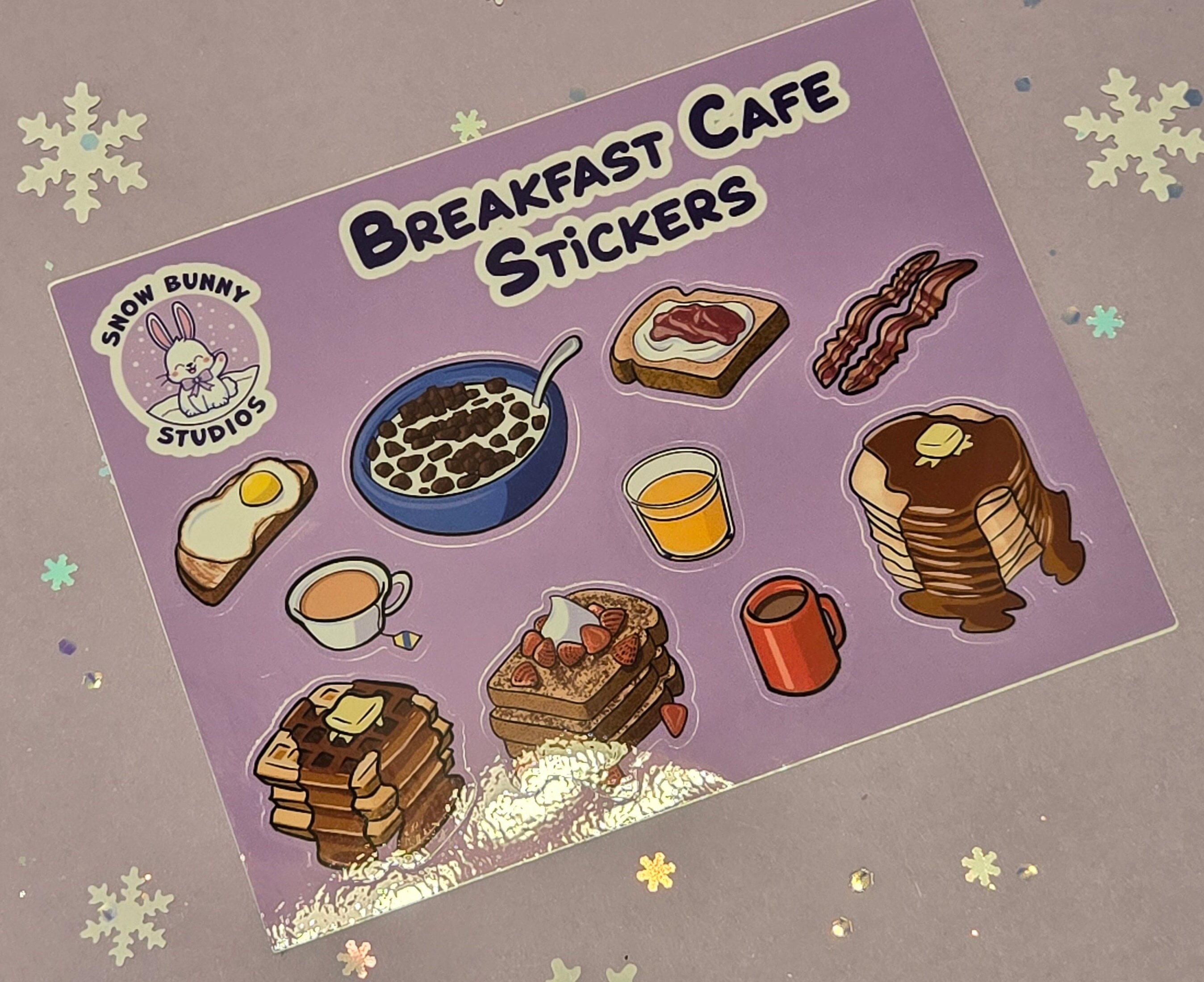 Breakfast Café Sticker Sheet - Etsy