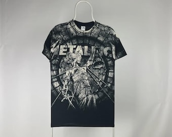 Metallica Stoned Justice All Over Print Black T-Shirt Size M
