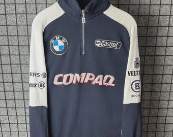 Vintage Bogner BMW Williams F1 sweatshirt 1/4 zip size Small