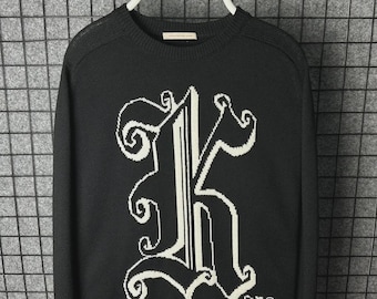 Christopher Kane Woollen Logo Front Knitted Sweater Size L