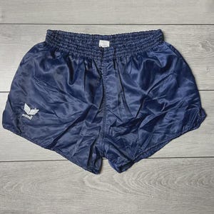Vintage 90s Erima Shiny Nylon Sprinter Football Shorts Sz 7 west germany