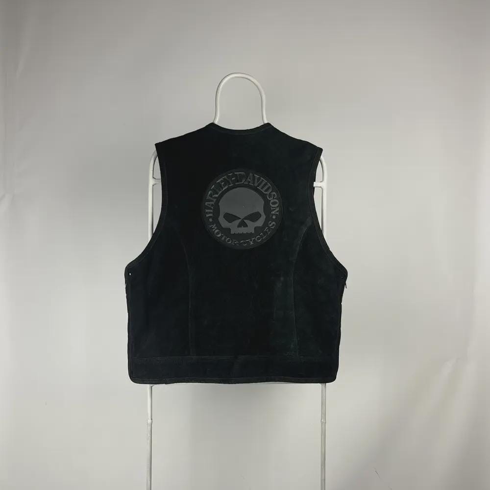 ヴィンテージレザーベスト バイカークラスプ サイズ XXLarge - Etsy 日本