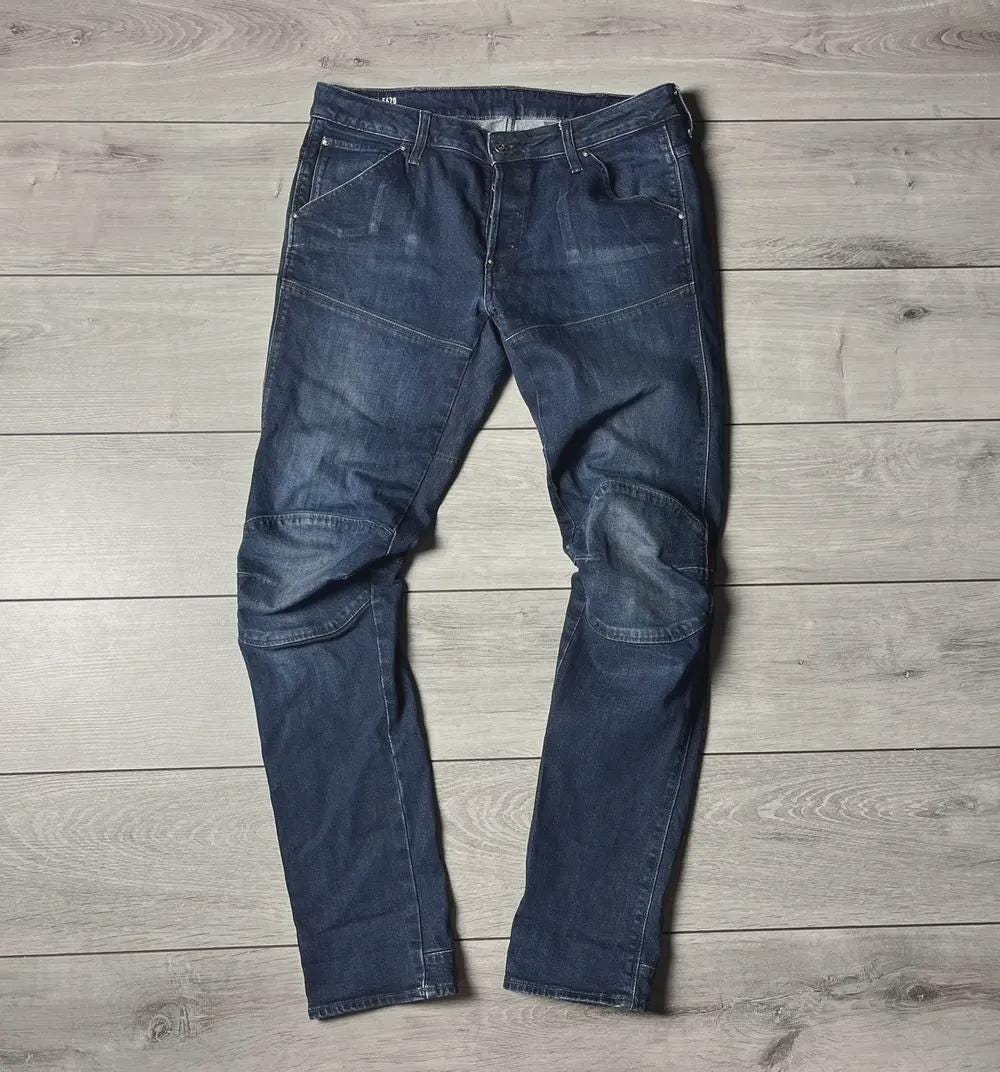 G Star Raw Denim Pants Biker Jeans Size 33/34 - Etsy