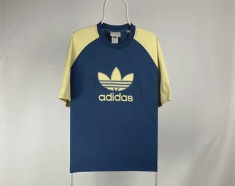 Koszulka z logo Trefoil marki Adidas w stylu vintage, rozmiar L