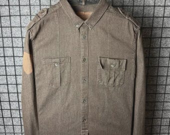 Koszula Allsaints w stylu Wetern Retro, rozmiar XL