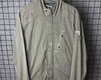 Koszulka wierzchnia G star raw Recolite Storm z długim rękawem, bawełniana, rozmiar XL