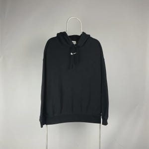 Nike Center Swoosh Hoodie Black - Etsy
