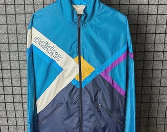Vintage Adidas windbreaker track jacket size Medium