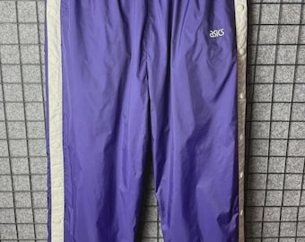 Spodnie dresowe Asics z klamrą w stylu vintage, rozmiar XL