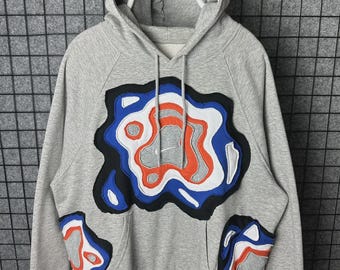Bluza z kapturem Nike Custom Reworked Y2K Lava Lamp Pattern, rozmiar M