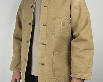 Dickies Vintage Workwear Cotton Button Up Light Jacket SizeM