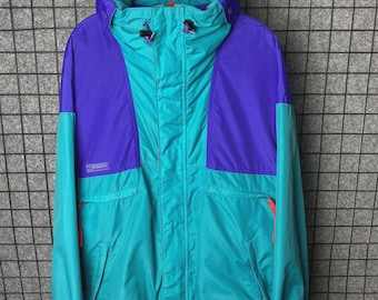 Columbia Vamoose 90s Nylon Colorblock Light Jacket Size XL
