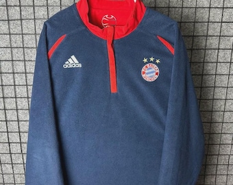 Adidas FC Bayern Munich fleece nylon reversible jacket