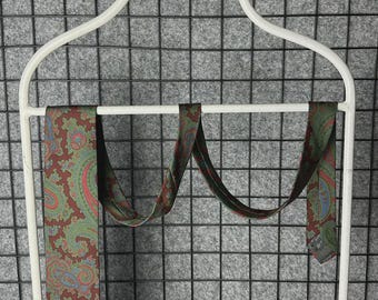 Ermenegildo Zegna Vintage Paisley Pattern Silk Tie Size OS