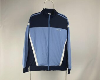 Kurtka dresowa Adidas z lat 80. w stylu vintage, rozmiar L